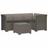 vidaXL 4 Vietų Sodo Sofa su Pagalvėlėmis Ratanų Imitacija PP