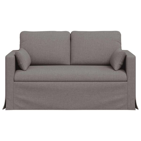 vidaXL Sofa 120cm Taupe Metalas
