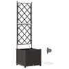 vidaXL Sodo vazonas Ruda 40 x 40 x 142 cm PP