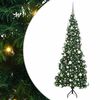 vidaXL Kampinis dirbtinis Kalėdų medis Žalia 180 cm PVC ir metalas