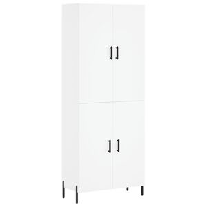 vidaXL Komoda, baltos spalvos, 69,5x34x180cm, apdirbta mediena