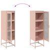 vidaXL Highboard Pink 36x39x123 cm &Scaron;altai valcuotas plienas