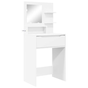vidaXL Miegamojo tualetiniai staliukai Balta 60 x 39,5 x 135 cm