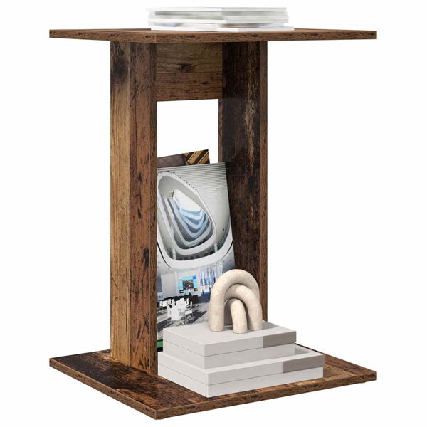 vidaXL &Scaron;oninis stalas Senas medis 45 x 40 x 62,5 cm Apdirbta mediena