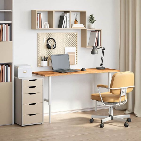 vidaXL Ra&scaron;omojo stalo stalvir&scaron;is, &scaron;viesiai rudas, ąžuolo, stačiakampis