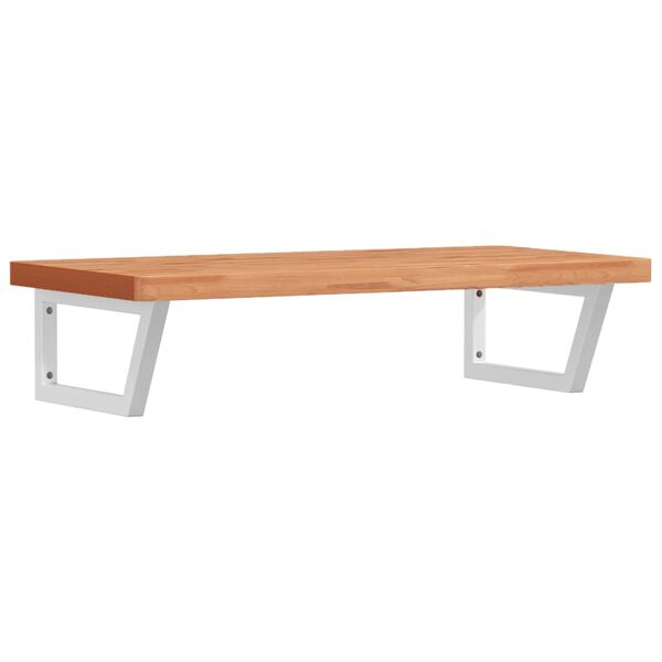 vidaXL Lentyna praustuvui, plienas ir bukmedžio medienos masyvas