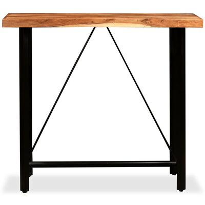 vidaXL Baro stalas, akacijos mediena, 120x60x107 cm