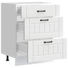 vidaXL Virtuvės spintelė, Lucca, balta, apdirbta mediena