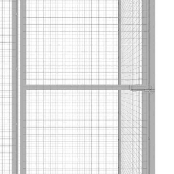 vidaXL Narvas katėms, 3x1,5x1,5m, galvanizuotas plienas