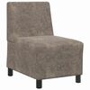vidaXL Modulinė sofa be porankių, tamsiai pilka, 55 cm, dirbtinė zom&scaron;a, oda