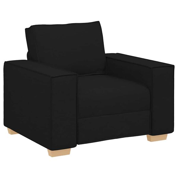 vidaXL Sofa-kėdė, juoda, 60 cm, audinys