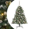 vidaXL Dirbtinė Kalėdų eglutė Žalia 120 cm PVC, plastikas ir plienas