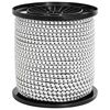 vidaXL Bungee virvės 4 mm Juoda ir Balta PP ir guma