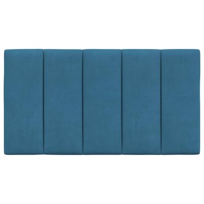 vidaXL Galvūgalio pagalvėlė, mėlynos spalvos, 80cm, aksomas