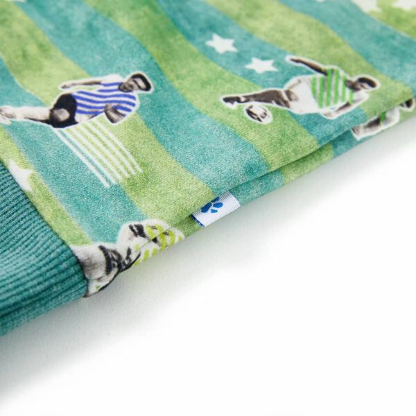 Vaiki&scaron;kas sportinis megztinis, žalios spalvos mi&scaron;inys, 116 dydžio