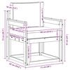 vidaXL Lauko sofa Tvirta akacijos mediena ir poliesteris Natūrali