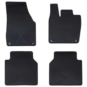 vidaXL Automobilių kilimėlis 4 pcs Juoda tinkamas VW ID.7 2023- Guma