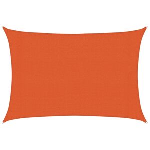 vidaXL Burė nuo saulės, oranžinės spalvos, 3x4m, HDPE, 160g/m&sup2;