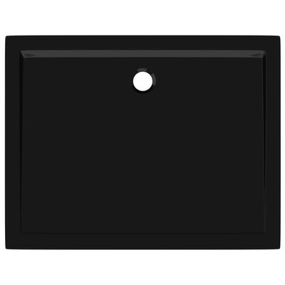 vidaXL Dušo padėklas, juodos spalvos, 70x90cm, ABS, stačiakampis