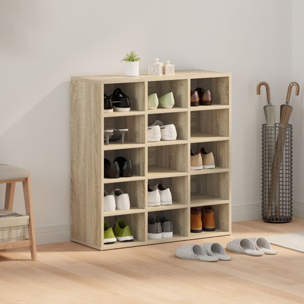 vidaXL Batu skrynia su lentyna Sonoma ąžuolas 77,5 x 30 x 83,5 cm