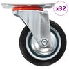 vidaXL Ratukai, 32vnt., sukami, 75mm