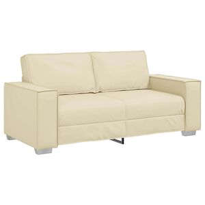 vidaXL Sofa Kreminė 180 x 80 x 84 cm audinys