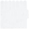 vidaXL Pūkuota plytelė 10 pcs Balta 30 x 30 cm Poliuretanas ir PET