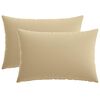 vidaXL Pagalvėlės užvalkalas 2 pcs HEERLEN Smėlio 50 x 80 cm
