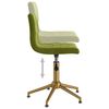vidaXL Pasukamos valgomojo kėdės, 2vnt., &scaron;viesiai žalios, aksomas
