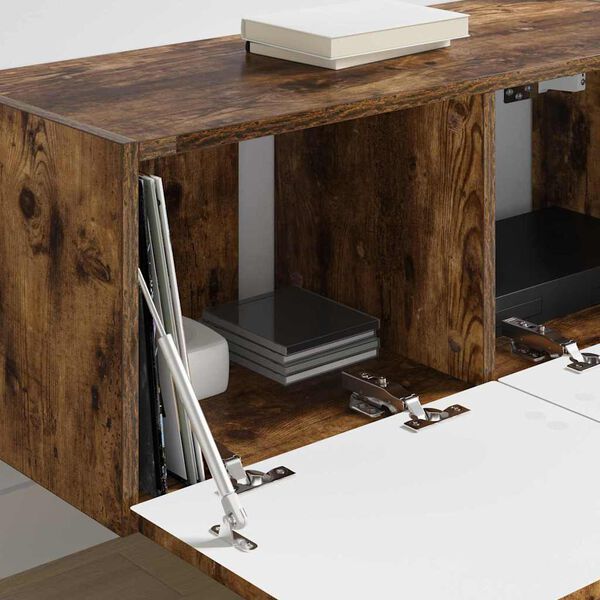 vidaXL TV sieninė spintelė Rūkyta ąžuolas 78,5 x 31 x 29,5 cm