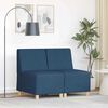 vidaXL Modulinis sofa vienetas be rankų 2 pcs Mėlyna 55 x 74 x 82 cm