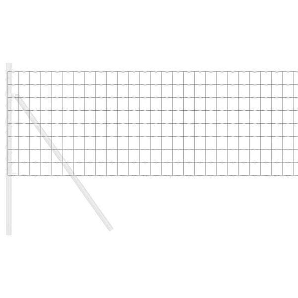 vidaXL Euro tvora Pilka 0.4 x 10 m PVC padengta geležis