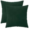vidaXL Pagalvėlės užvalkalas 2 pcs HEERLEN Tamsiai žalia 40 x 40 cm