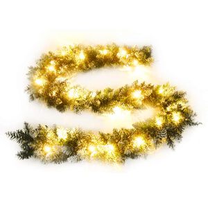 vidaXL Kalėdinė girlianda su LED lemputėmis, žalia, 5,2m, PVC