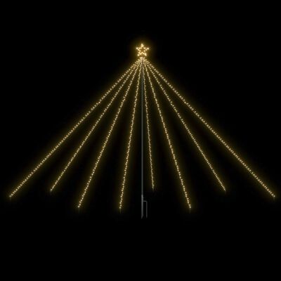 vidaXL Kalėdų eglutės girlianda-krioklys, 576 LED lemputės, 3,6m