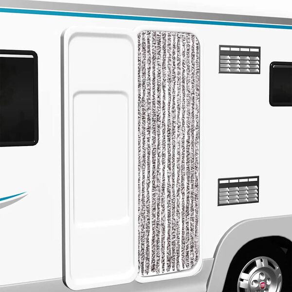 vidaXL Užuolaida nuo vabzdžių, ruda ir smėlio, 56x200cm, šenilis