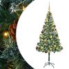 vidaXL Dirbtinė Kalėdų eglutė su 300 LED Žalia 180 cm PVC ir plienas