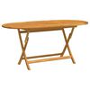 vidaXL Sulankstomas sodo stalas, 160x85x75cm, eukalipto masyvas