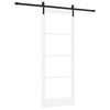 vidaXL Slankios durys ORKDAL Balta ir juoda 83 x 211 cm