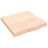 vidaXL Stalvir&scaron;is, 60x60x(2&ndash;6)cm, neapdorotas ąžuolo medienos masyvas