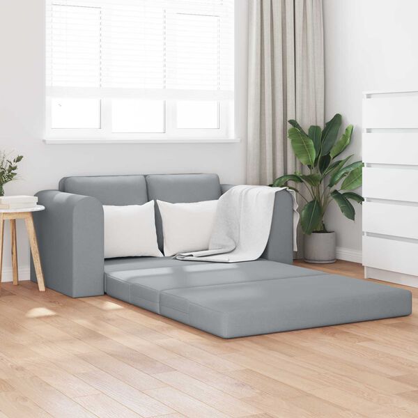 vidaXL Sofa lova 60cm &Scaron;viesiai pilka audinys