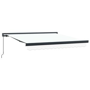 vidaXL I&scaron;traukiama markizė Balta 300 x 250 cm Audinys ir aliuminis