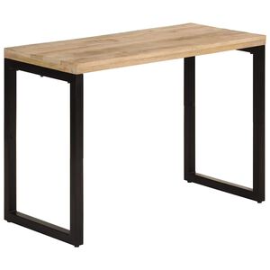 vidaXL Valgomojo stalas, 110x50x76cm, mango medienos masyvas