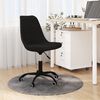 vidaXL Pasukama valgomojo kėdė, juodos spalvos, audinys