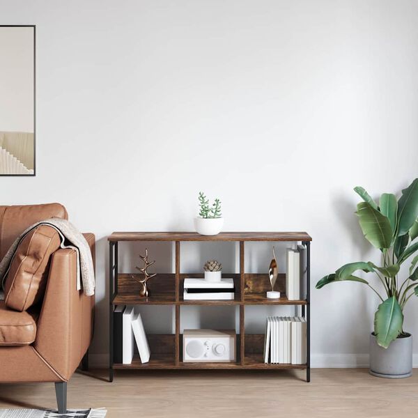 vidaXL Knygų lentyna Rūkyta ąžuolas 102 x 32 x 72,5 cm