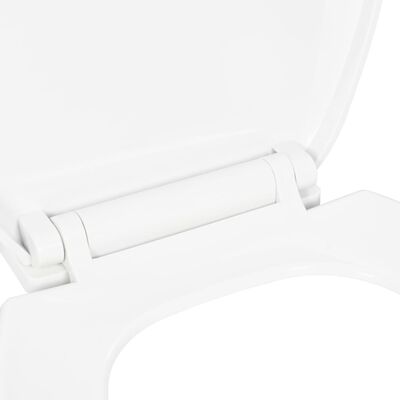vidaXL Klozeto sėdynė su Soft-close mechanizmu, balta