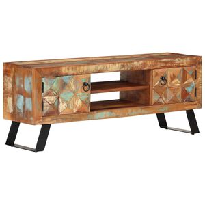 vidaXL Televizoriaus spintelė, 112x30x45cm, perdirbta mediena