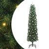 vidaXL Dirbtinė Kalėdų eglutė Žalia 240 cm PVC, plienas ir plastikas