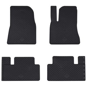 vidaXL Automobilių kilimėlis 4 pcs Juodas Guma