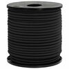 vidaXL Bungee virvės 6 mm Juoda PP ir guma